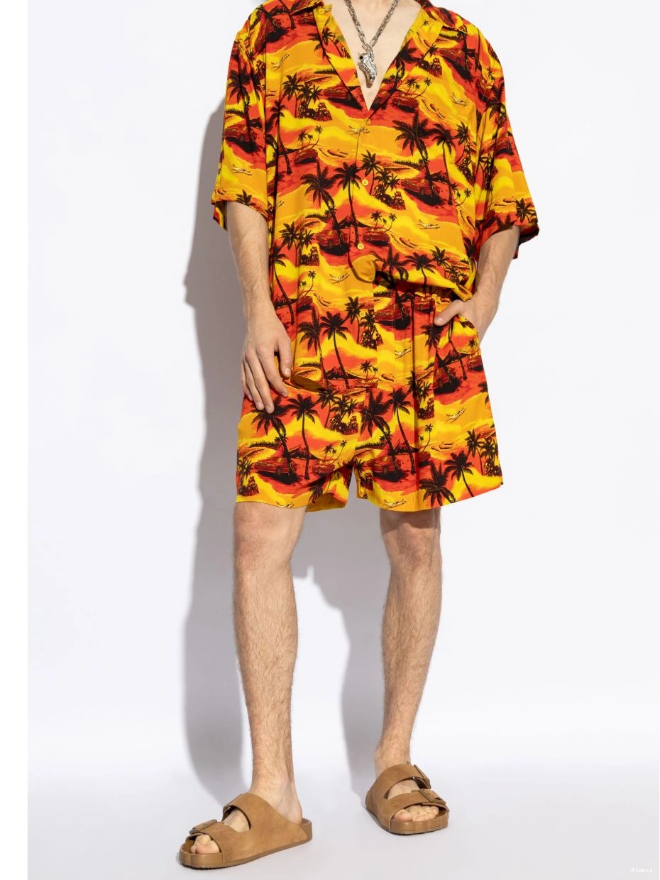Affordable Alanui tropical-print shorts Women 0801